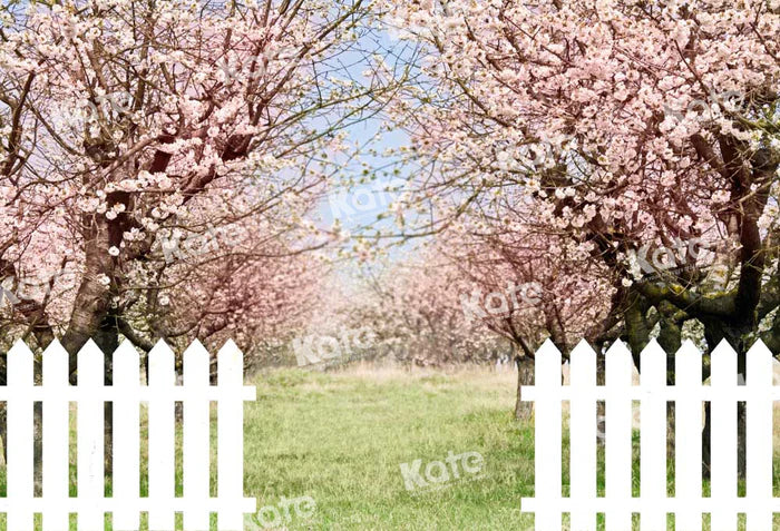 Kate Spring Flower Tree Backdrop Fence Designed by Chain Photography -UK