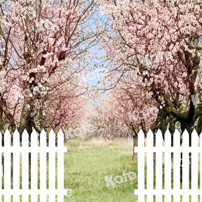 Kate Spring Flower Tree Backdrop Fence Designed by Chain Photography -UK