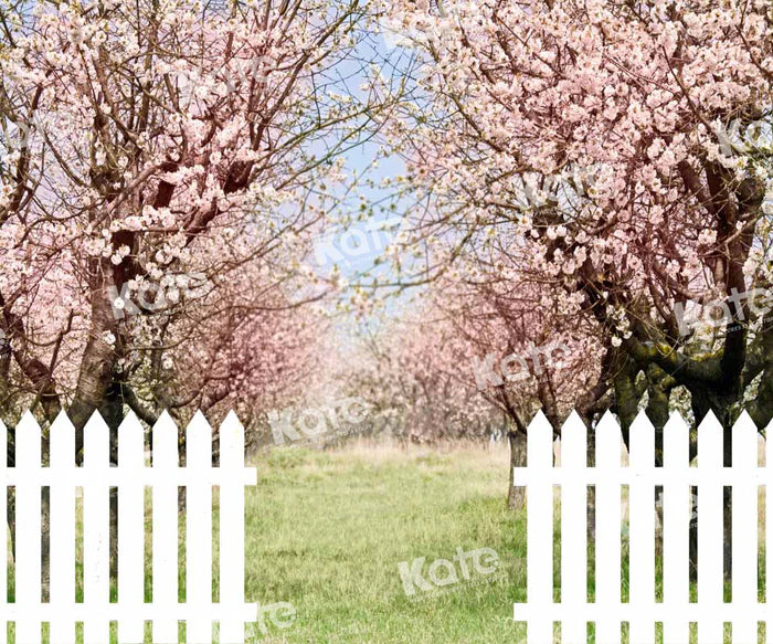 Kate Spring Flower Tree Backdrop Fence Designed by Chain Photography -UK