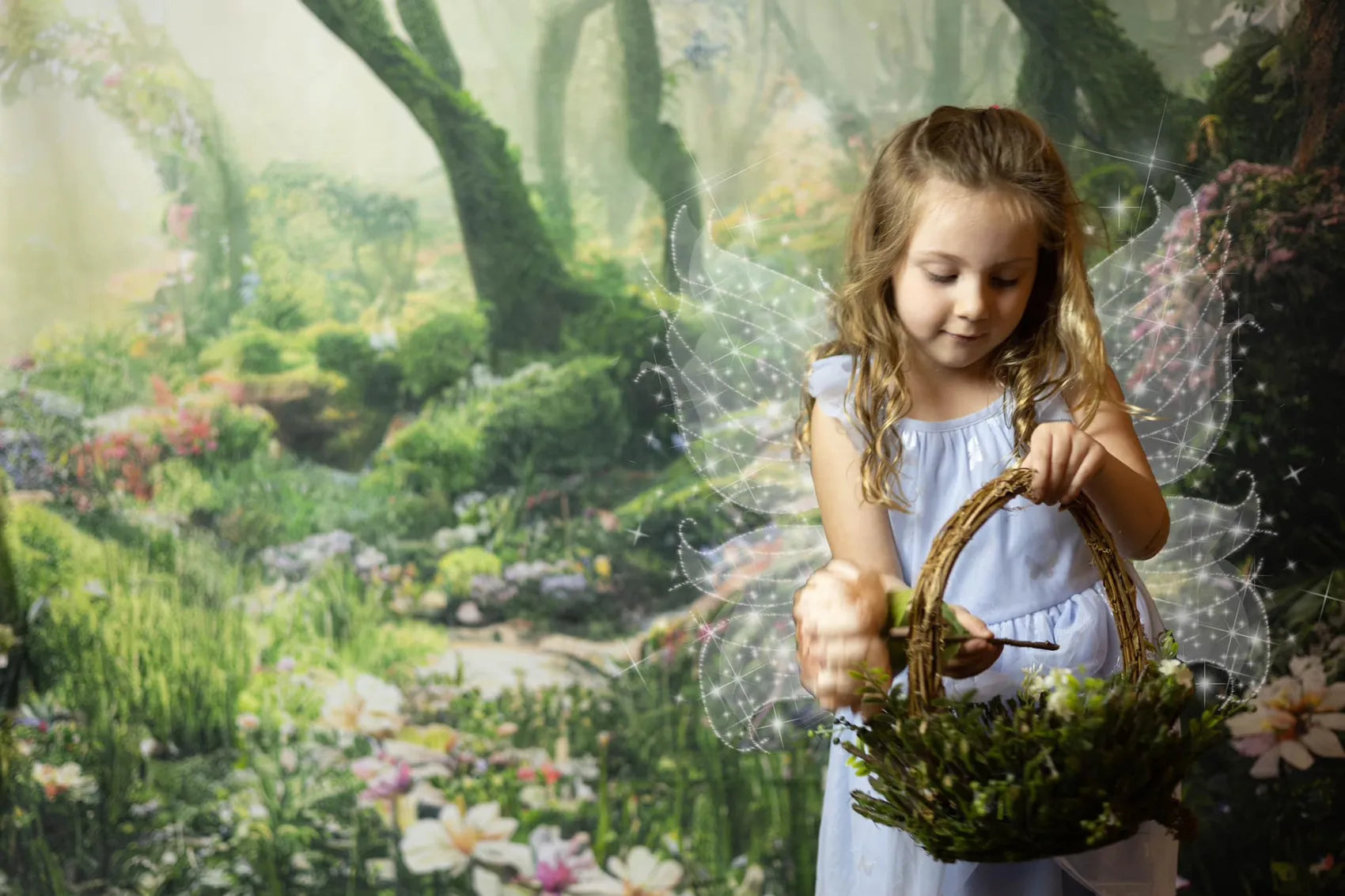 Kate Forest Fantasy Jungle Flower Backdrop Designed by Chain Photography -UK