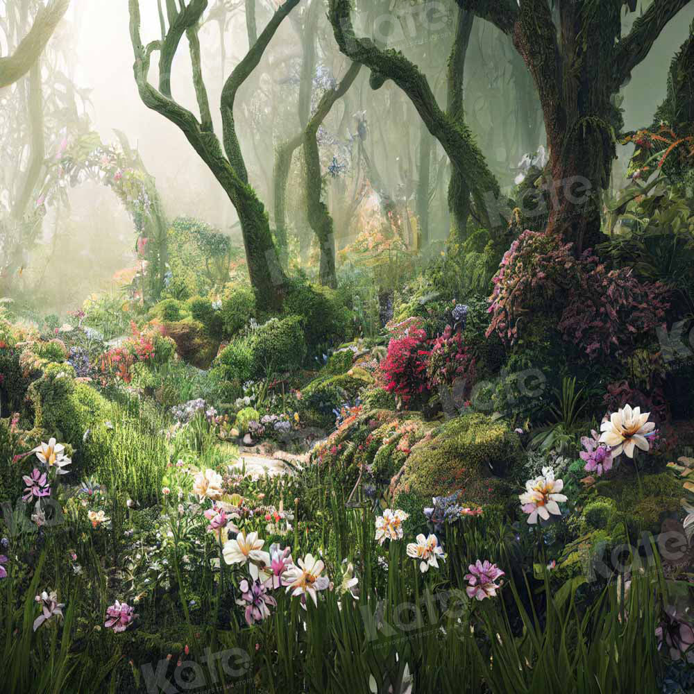 Kate Forest Fantasy Jungle Flower Backdrop Designed by Chain Photography -UK