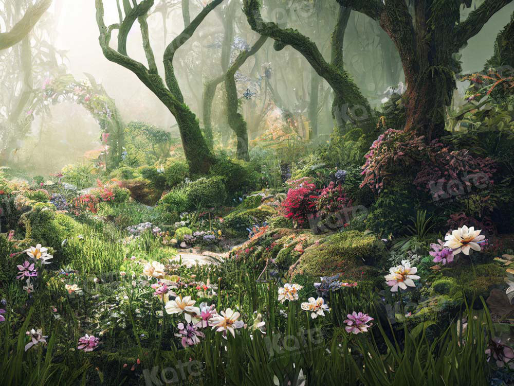 Kate Forest Fantasy Jungle Flower Backdrop Designed by Chain Photography -UK