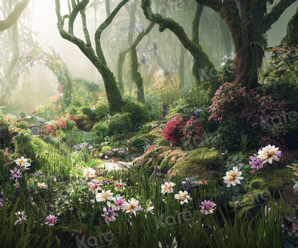 Kate Forest Fantasy Jungle Flower Backdrop Designed by Chain Photography -UK