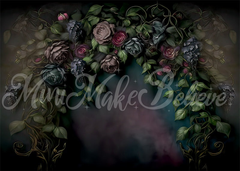 Kate Gothic Ivy Fine Art Floral Backdrop Designed by Mini MakeBelieve -UK