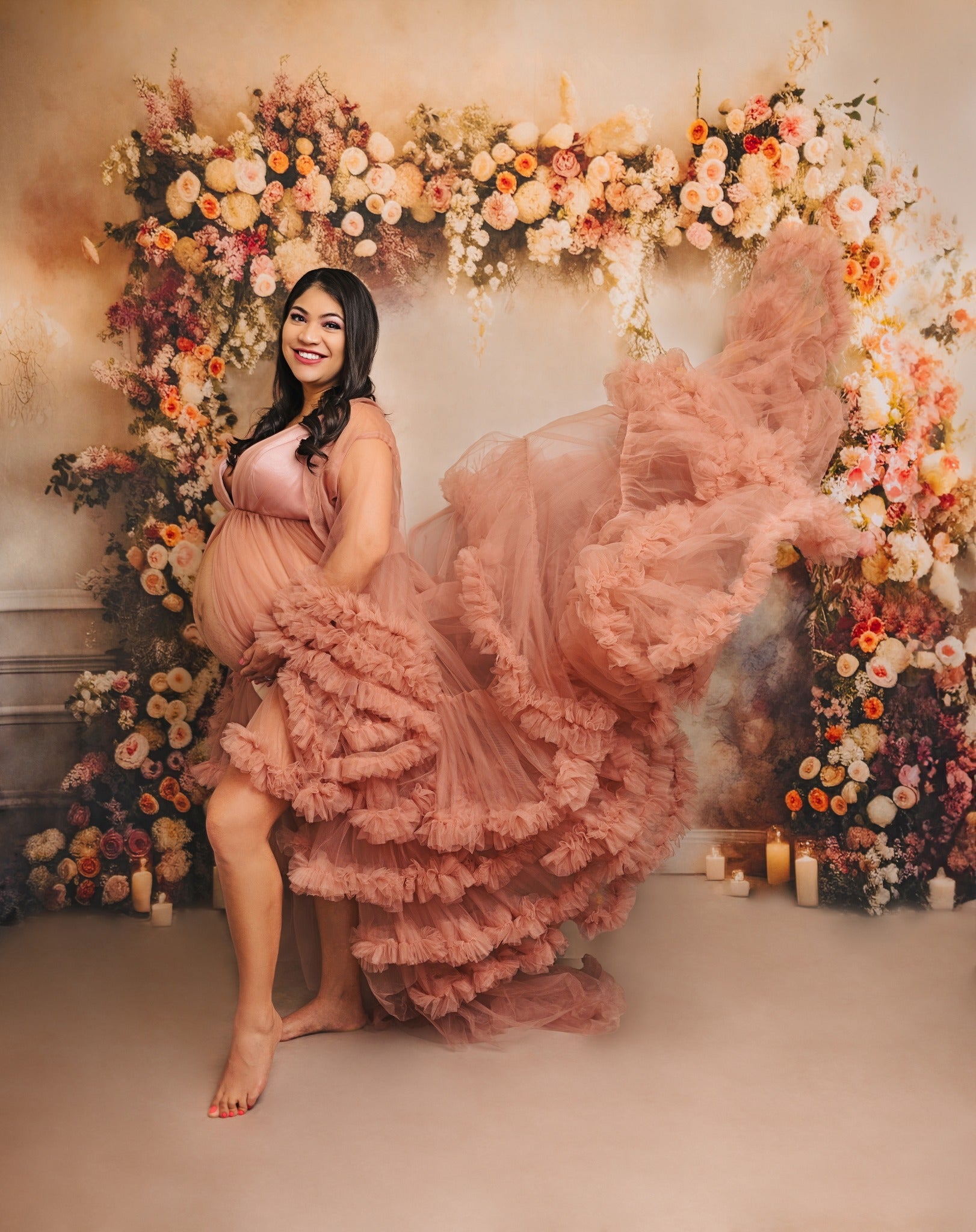 Kate Flower Arch Room Wedding Backdrop Designed by Mini MakeBelieve -UK