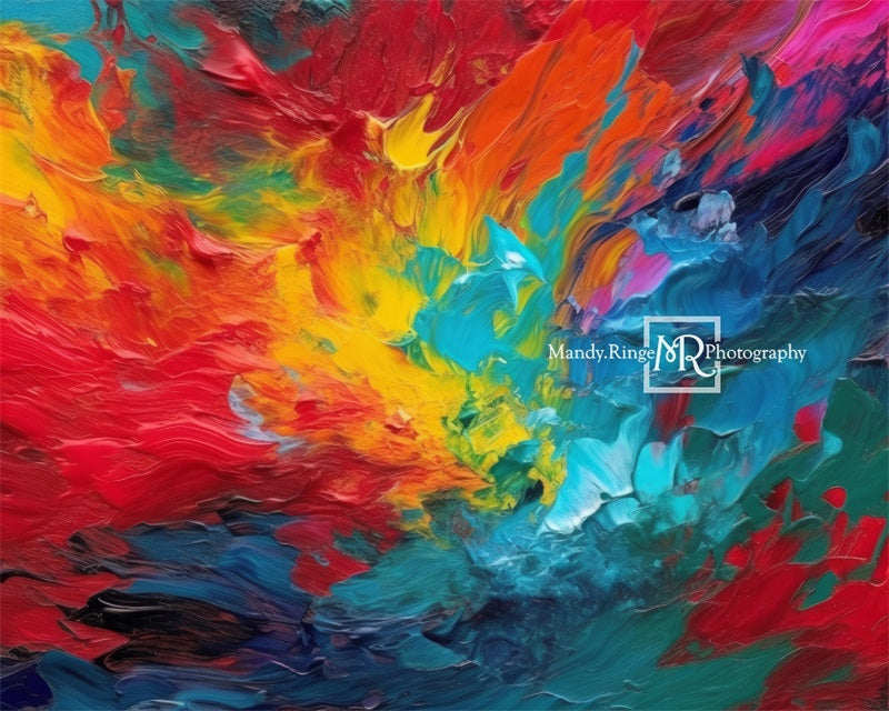 Kate Abstract Rainbow Backdrop Designed by Mandy Ringe Photography -UK