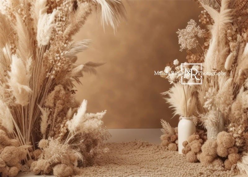 Kate Boho Dried Flower Arch Backdrop Designed by Mandy Ringe Photography -UK