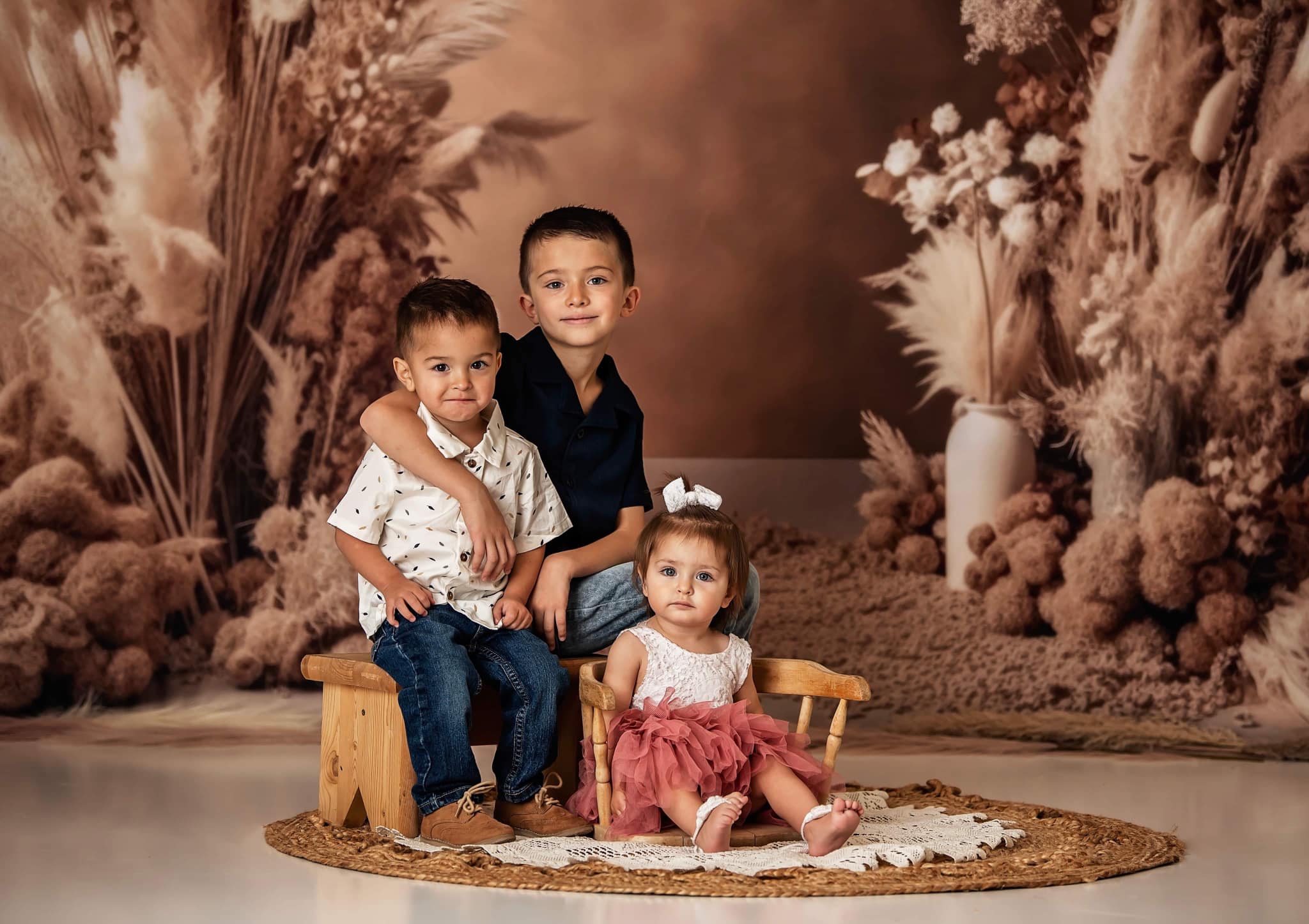 Kate Boho Dried Flower Arch Backdrop Designed by Mandy Ringe Photography -UK