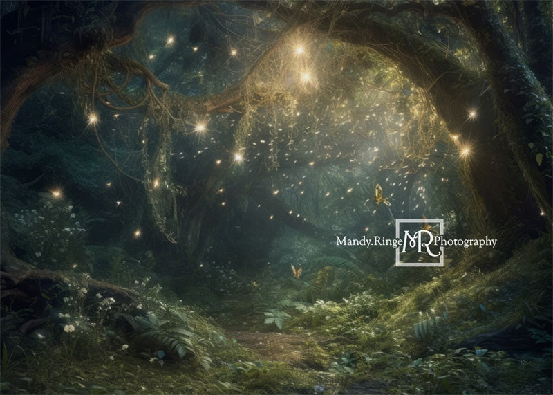 Kate Fairy Forest Night Backdrop Designed by Mandy Ringe Photography -UK