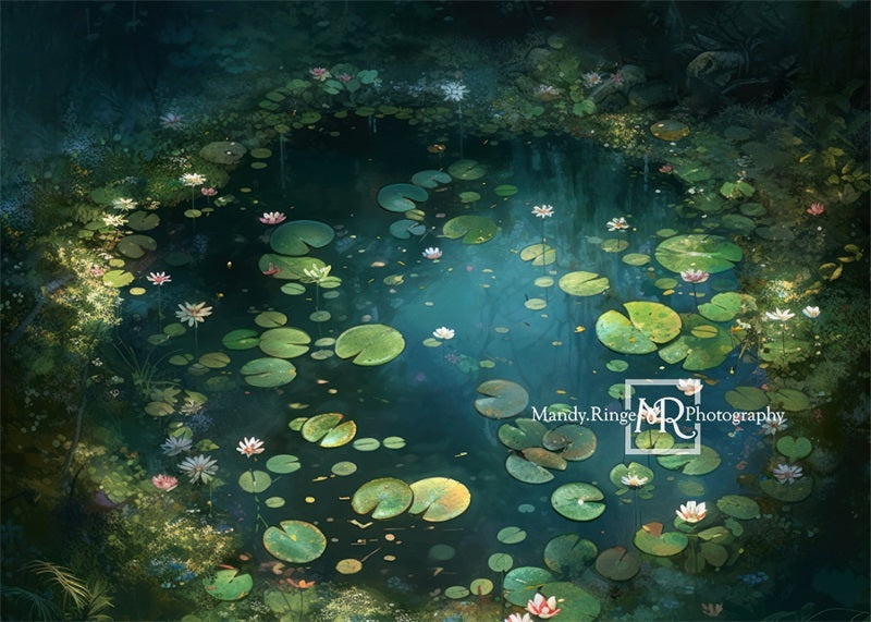 Kate Fairy Forest Waterlily Backdrop Designed by Mandy Ringe Photography -UK