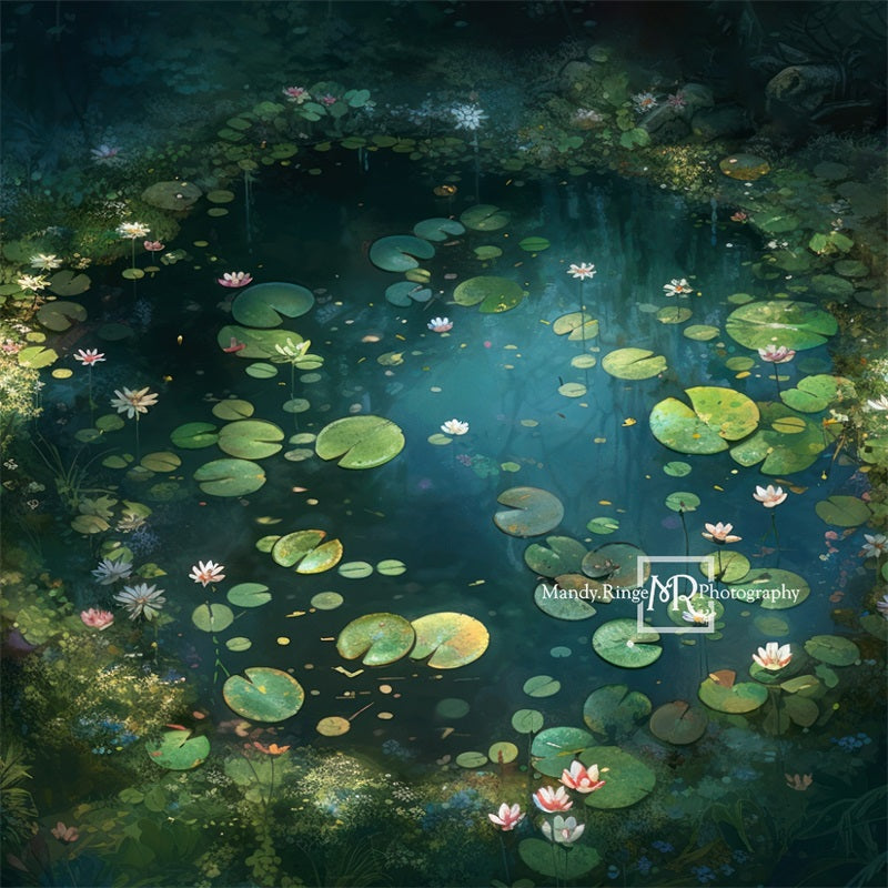Kate Fairy Forest Waterlily Backdrop Designed by Mandy Ringe Photography -UK