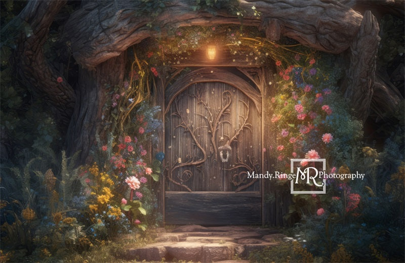 Kate Fairy Door Flower Backdrop Designed by Mandy Ringe Photography -UK
