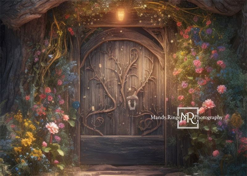 Kate Fairy Door Flower Backdrop Designed by Mandy Ringe Photography -UK