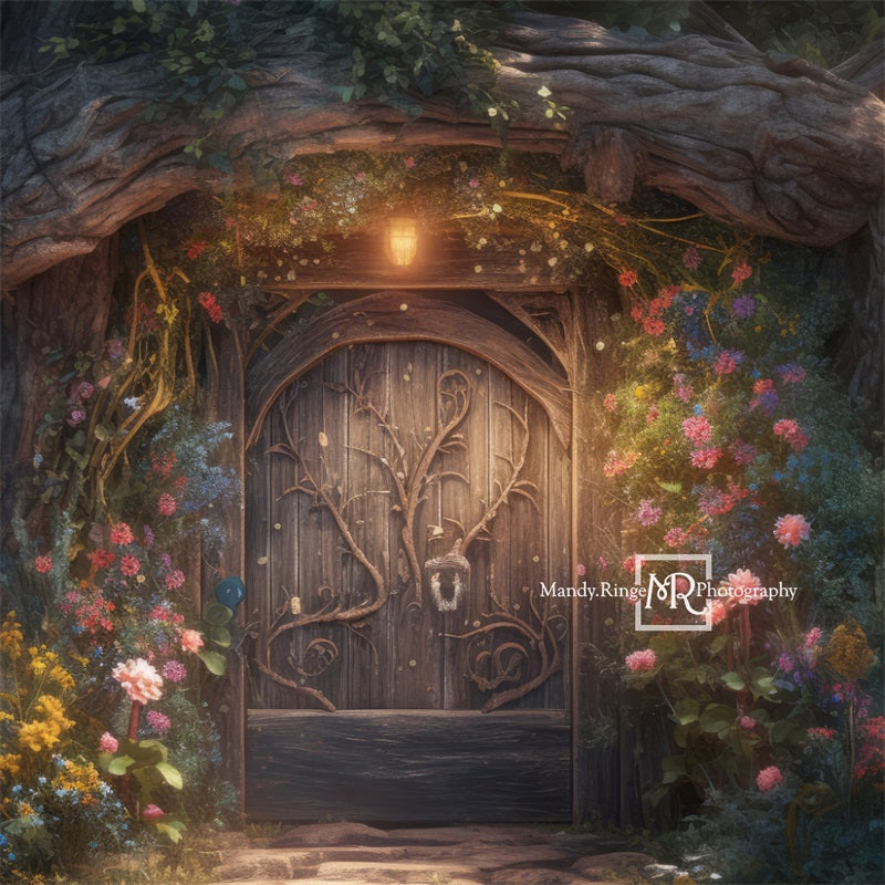 Kate Fairy Door Flower Backdrop Designed by Mandy Ringe Photography -UK