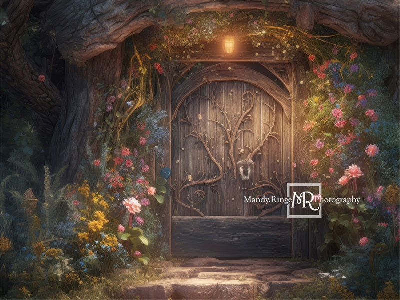 Kate Fairy Door Flower Backdrop Designed by Mandy Ringe Photography -UK