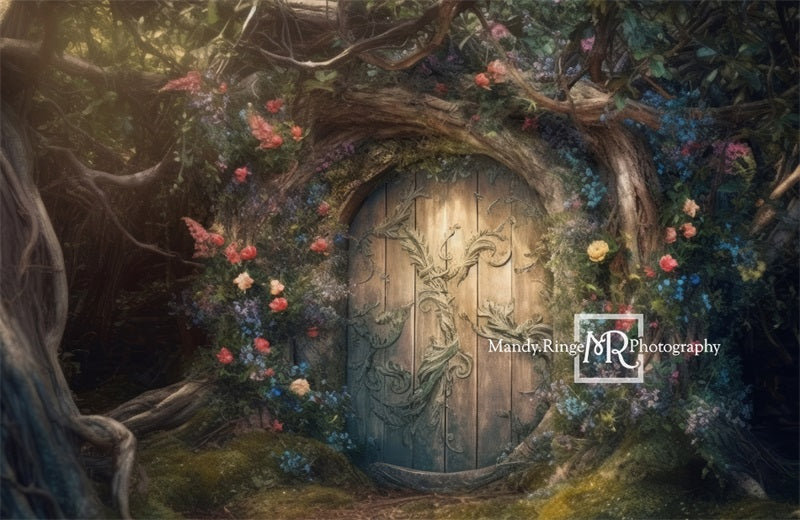 Kate Fairy Forest House Flower Backdrop Designed by Mandy Ringe Photography -UK