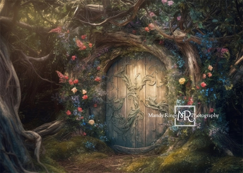 Kate Fairy Forest House Flower Backdrop Designed by Mandy Ringe Photography -UK