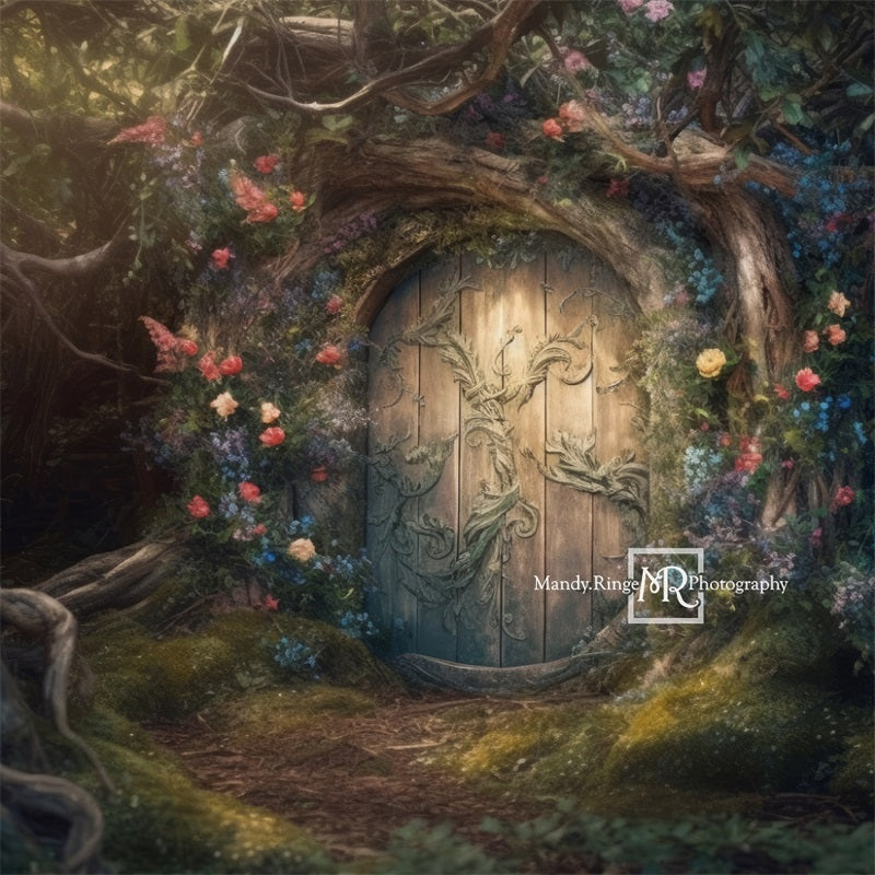 Kate Fairy Forest House Flower Backdrop Designed by Mandy Ringe Photography -UK
