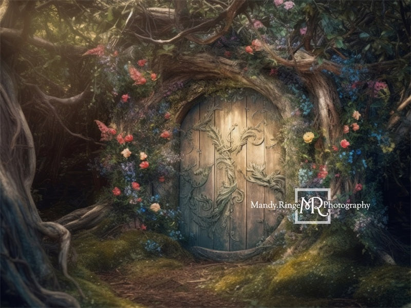 Kate Fairy Forest House Flower Backdrop Designed by Mandy Ringe Photography -UK