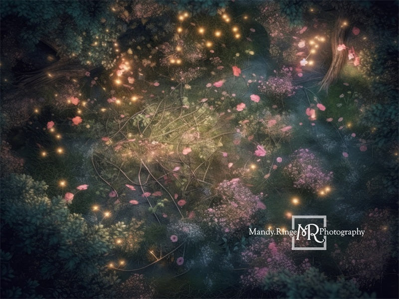 Kate Enchanted Spring Fairy Forest Floor Backdrop Designed by Mandy Ringe Photography -UK