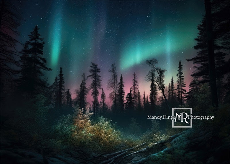 Kate Forest Colorful Northern Lights Backdrop Designed by Mandy Ringe Photography -UK