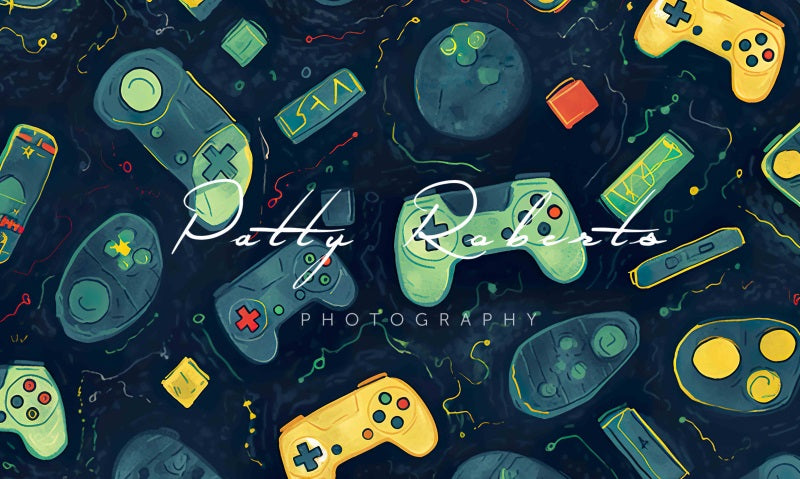 Kate Game World Gamepad Backdrop Designed by Patty Robert -UK