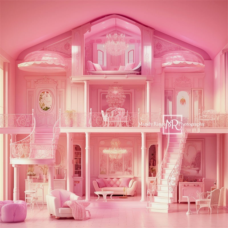 Kate Pink Fantasy Doll Mansion Backdrop Designed by Mandy Ringe Photography -UK