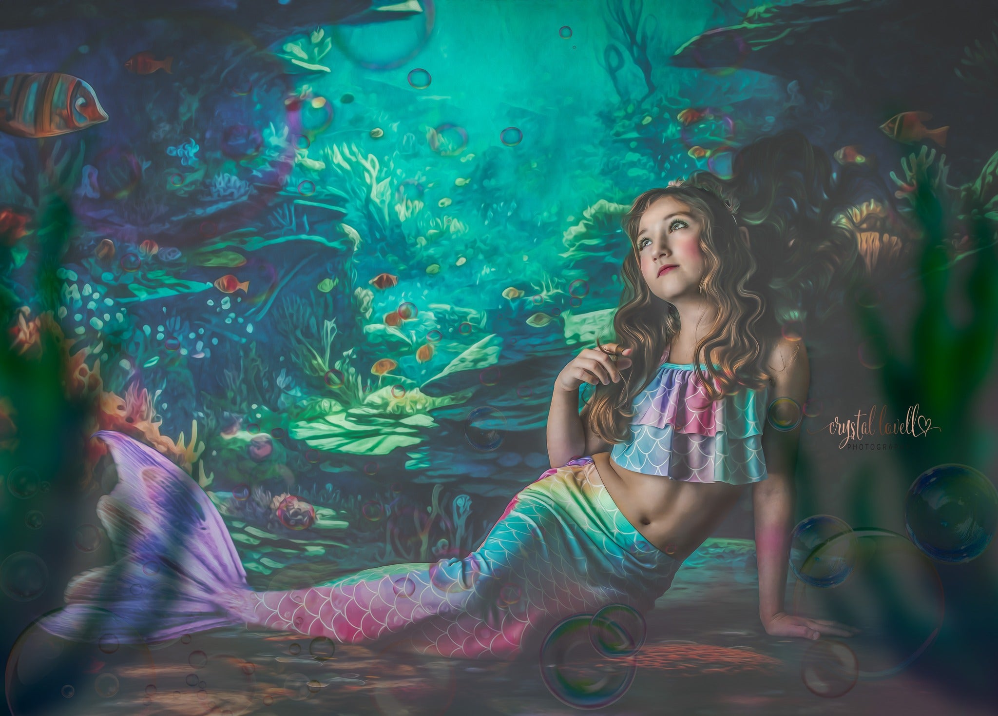 Kate Underwater Ocean Reef Backdrop Designed by Mandy Ringe Photography -UK