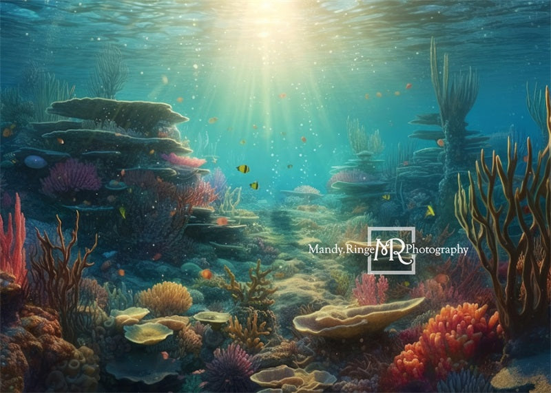 Kate Summer Underwater Ocean Backdrop Designed by Mandy Ringe Photography -UK