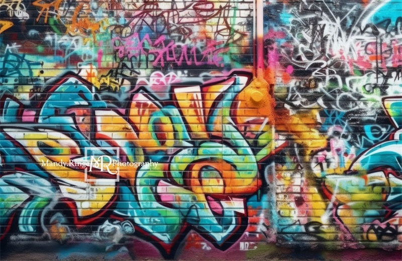 Kate Urban Graffiti Wall Backdrop Designed by Mandy Ringe Photography -UK