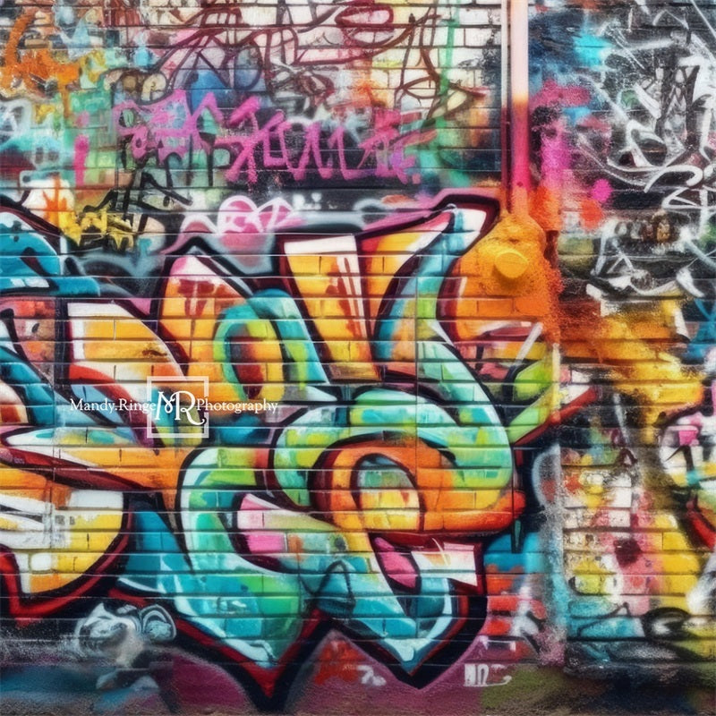 Kate Urban Graffiti Wall Backdrop Designed by Mandy Ringe Photography -UK