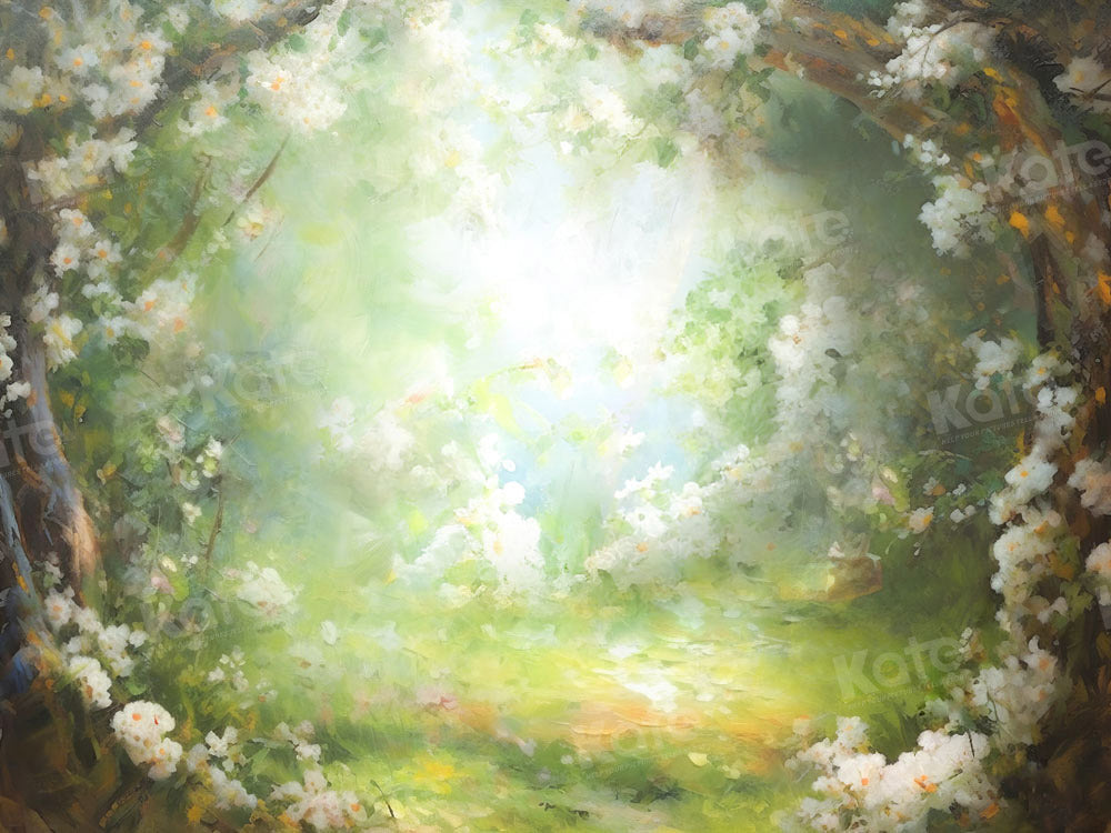 Kate Fine Art Fantasy Forest Floral Summer Backdrop Designed by GQ
