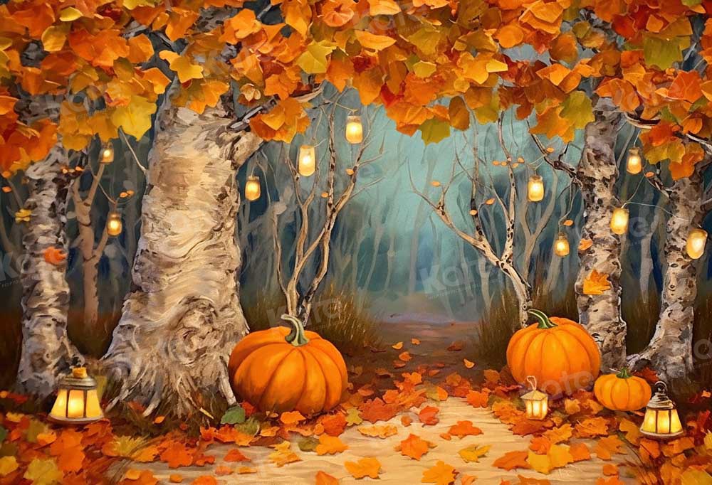 Kate Autumn Pumpkin Forest Backdrop Designed by Chain Photography -UK