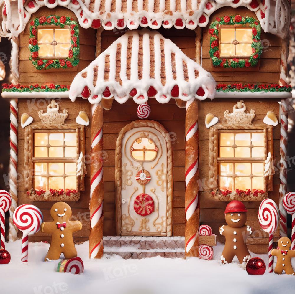 Kate Christmas Winter Gingerbread House Backdrop Designed by Chain Photography -UK