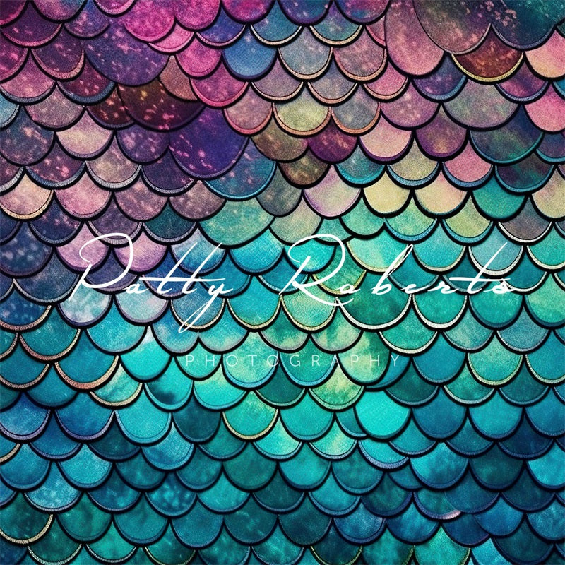 Kate Glitter Mermaid Backdrop Designed by Patty Roberts -UK