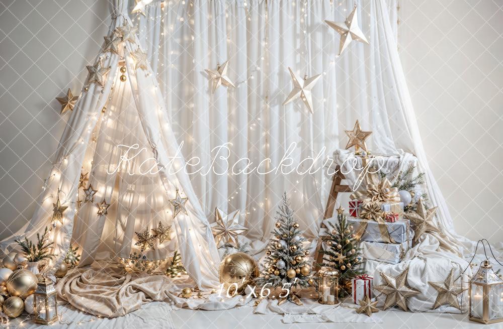 Kate Christmas Fantasy Dream Tent Star Backdrop for Photography -UK