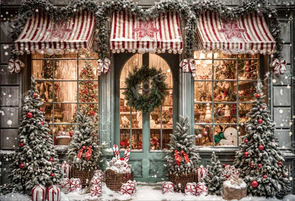 Kate Christmas Snow Cabin Backdrop for Photography -UK