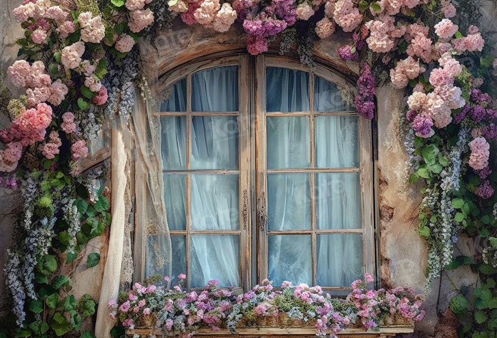 Kate Summer Enchanted Flower Window Backdrop for Photography -UK