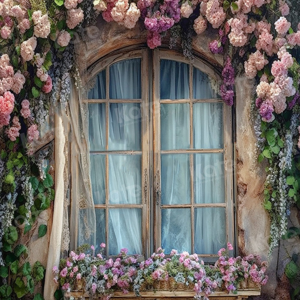 Kate Summer Enchanted Flower Window Backdrop for Photography -UK