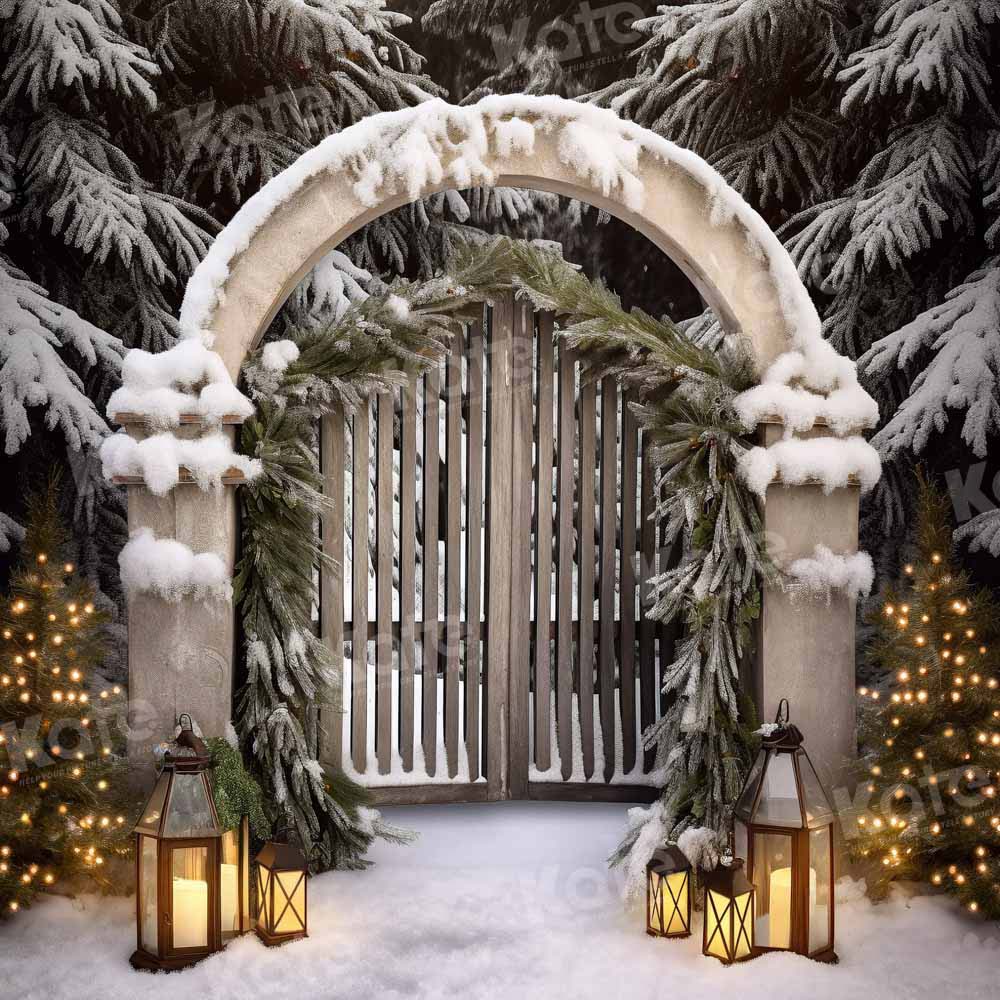 Kate Winter Snow Christmas Tree Backdrop Designed by Chain Photography -UK