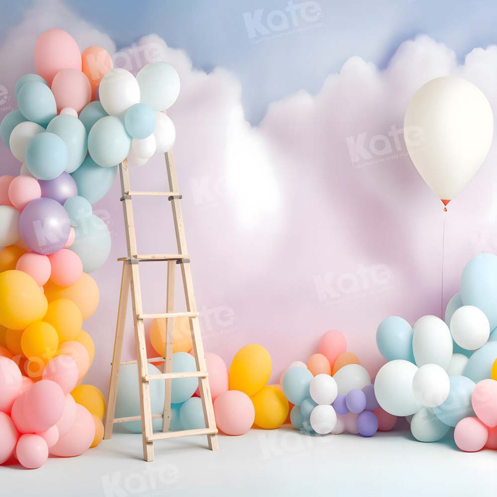 Kate Balloon Birthday Cloud Backdrop Designed by Chain Photography -UK