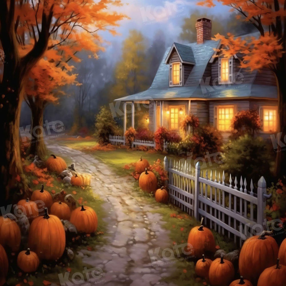 Kate Autumn Pumpkin Path Backdrop Designed by Chain Photography -UK