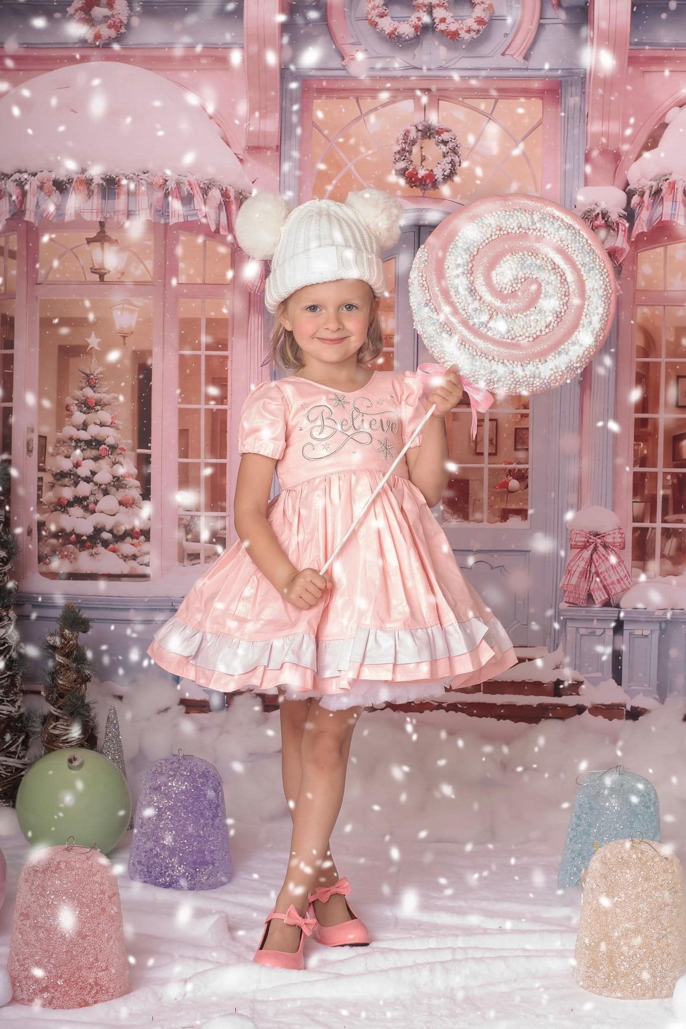 Kate Snow Christmas Tree Shop Backdrop for Photography -UK