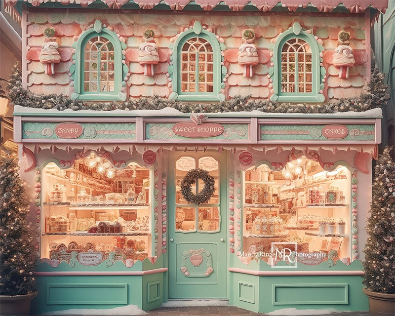 Kate Christmas Sweet Shop Backdrop Designed by Mandy Ringe Photography -UK