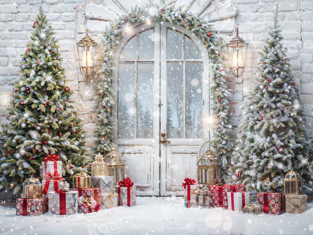 Kate Christmas Tree Gift Door Backdrop Designed by Emetselch -UK