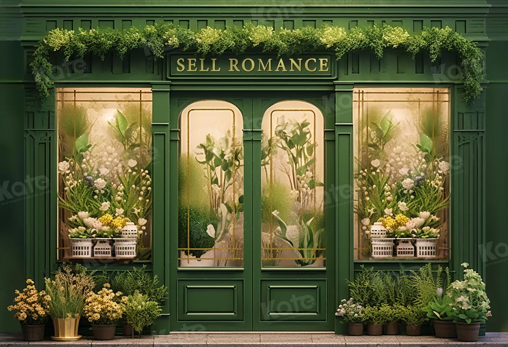 Kate Summer Green Plant Store Backdrop Designed by Chain Photography -UK