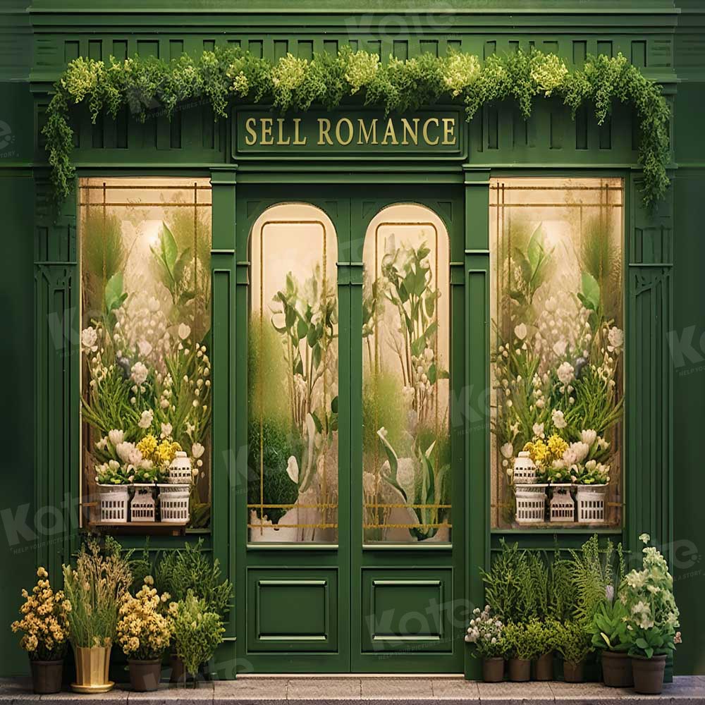 Kate Summer Green Plant Store Backdrop Designed by Chain Photography -UK