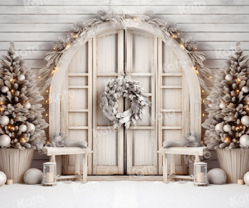 Kate White Christmas Barn Backdrop for Photography -UK