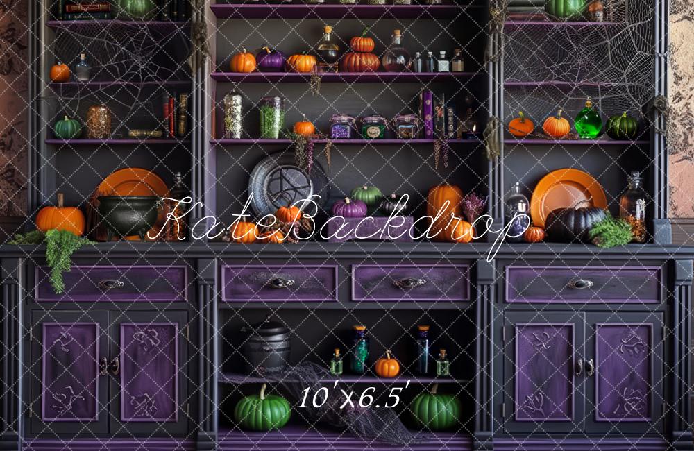 Kate Halloween Kitchen Backdrop Designed by Mandy Ringe Photography -UK