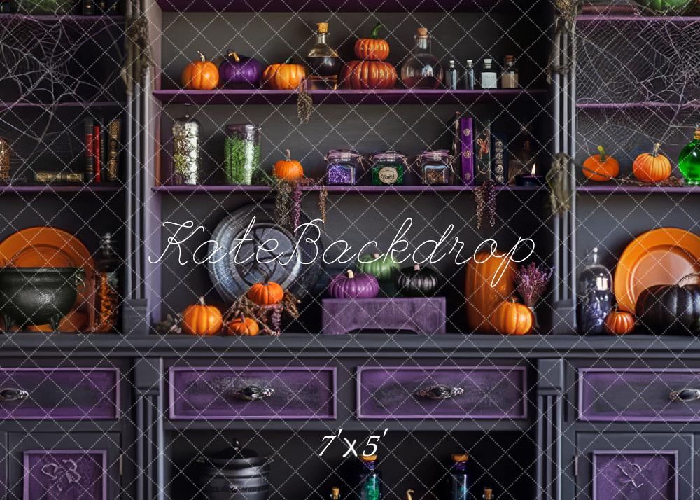Kate Halloween Kitchen Backdrop Designed by Mandy Ringe Photography -UK